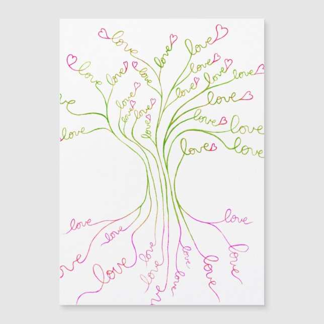 Green Love Tree of Life Light Elegant Modern Cute (Front)