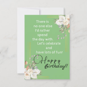 Green lover card