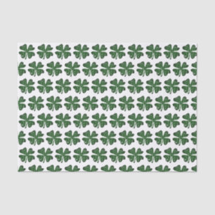 Green lucky clover St Patrick's Day tissue paper