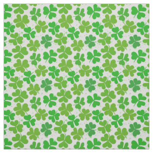 Green lucky Shamrock St Patrick's day Fabric