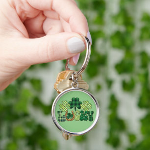 Green Lucky St Patricks Day Keychain