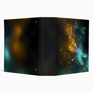 Green luminous dragonfly flight binder