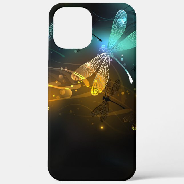 Green luminous dragonfly flight Case-Mate iPhone case (Back)