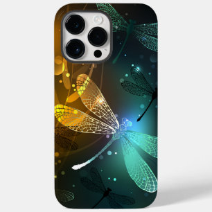 Green luminous dragonfly flight Case-Mate iPhone 14 pro max case