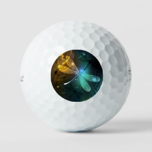 Green luminous dragonfly flight golf balls
