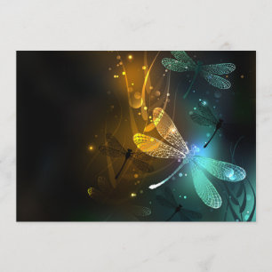 Green luminous dragonfly flight program