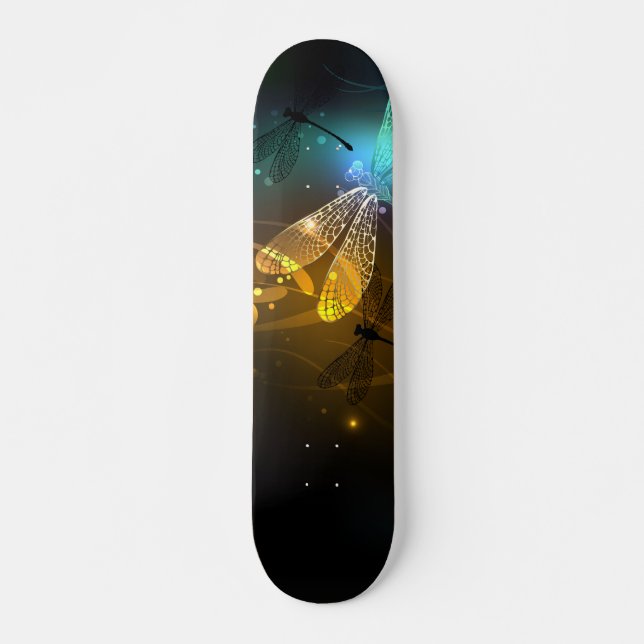 Green luminous dragonfly flight skateboard (Front)