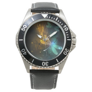 Green luminous dragonfly flight watch