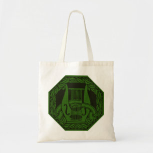 Green Lyre Badge Tote Bag