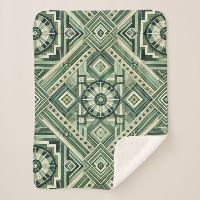 Green Machine Sherpa Blanket (Front)