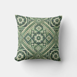 Green Machine Throw Pillow
