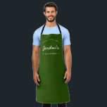 Green Made with Love Custom Your Kitchen Apron<br><div class="desc">Get ready to whip up some culinary delights with the Green Made with Love Custom Your Kitchen Apron. This personalized apron is designed to add a touch of style and sentiment to your cooking adventures. The apron is available in a vibrant green colour, adding a pop of freshness to your...</div>