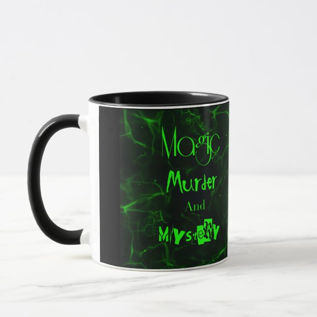 Green Magic Murder and Mystery Mug (Left)