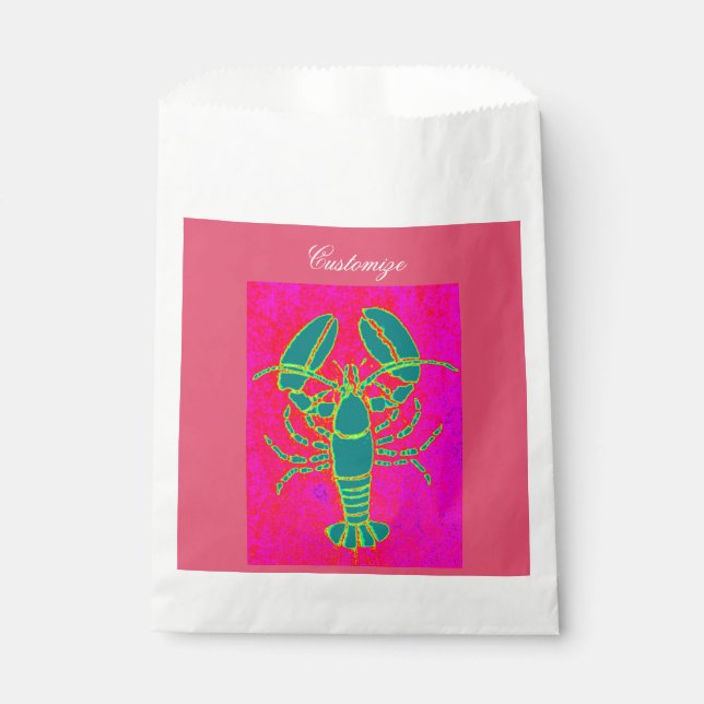green maine lobster red favour bag (Front)