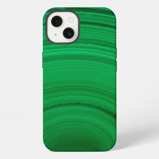 Green Malachite Close-Up iPhone Case (Back)