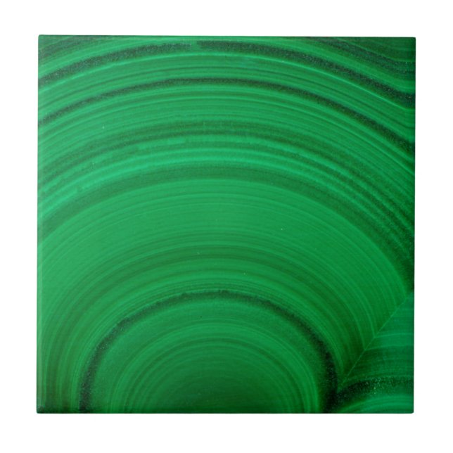Green Malachite Close-Up Tile (Front)