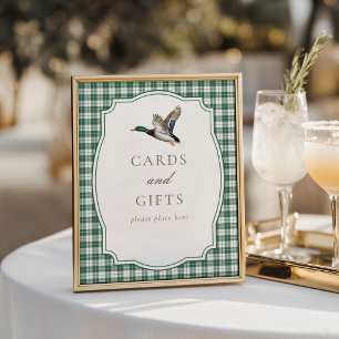 Green Mallard Duck Gender Neutral Cards & Gifts Poster