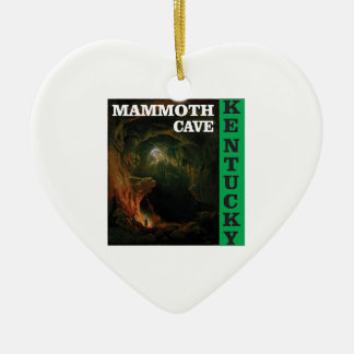Green mammoth cave Kentucky Ceramic Ornament