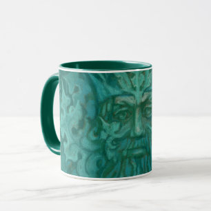Green Man, Forest King fantasy art pastel painting Mug