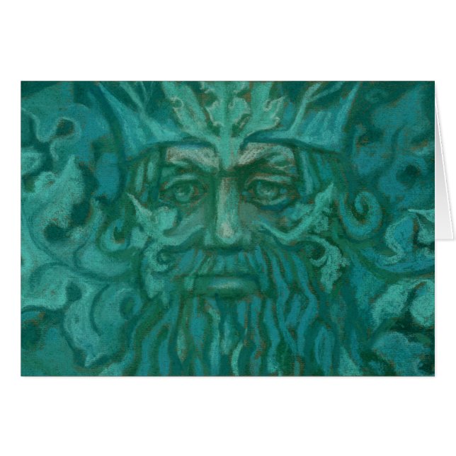 Green Man, Forest King, Pagan God, Fantasy Art (Front Horizontal)