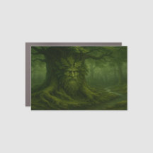 Green Man Forest Scene  Pagan Nature Spirit