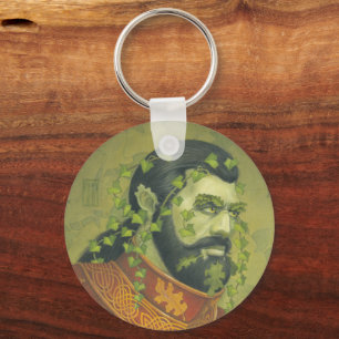 Green Man Knight Keychain