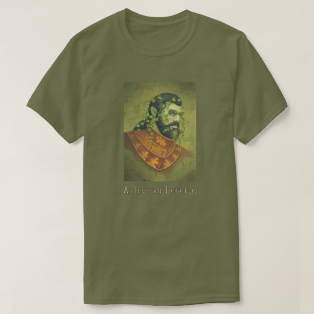Green Man Knight T-Shirt (Design Front)