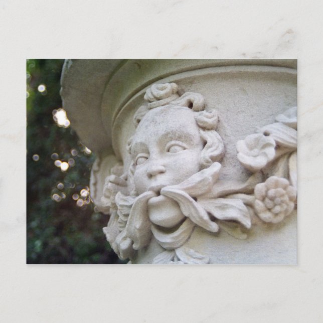 Green Man Sculpture Postcard (Front)