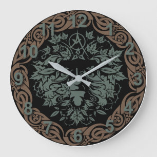 Green Man Tote Bag Large Clock