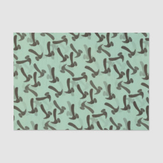 Green Mancave Hammer Tissue Paper