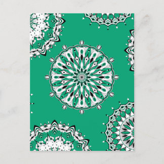 Green Mandalas 2 Postcard