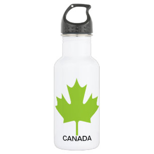 Green Maple Leaf Canada - 532 Ml Water Bottle