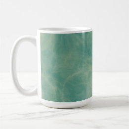 green marble abstract coffee mug