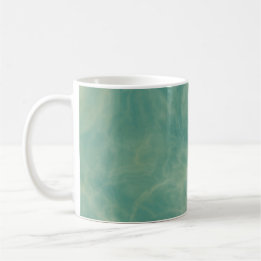 green marble abstract coffee mug