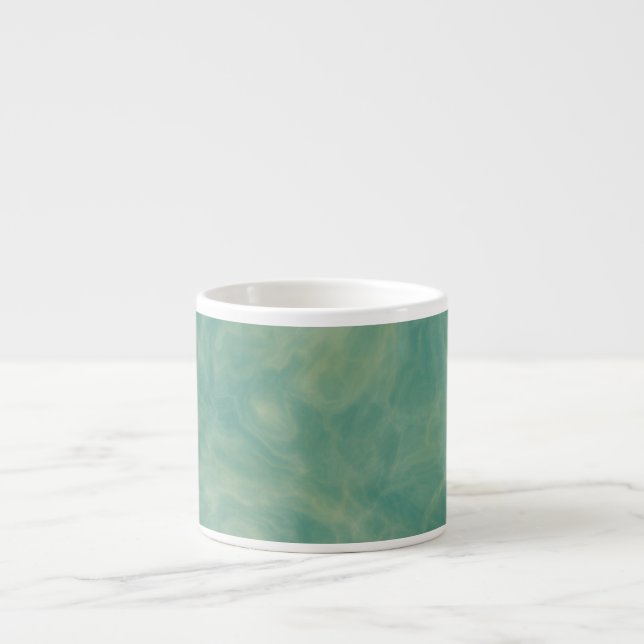 green marble abstract  espresso cup (Front)