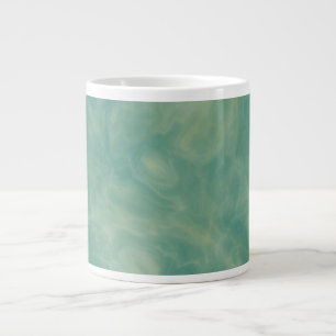 green marble abstract  large coffee mug