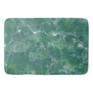 Green marble bath mat