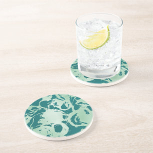 Green Marble Coaster