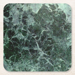 Green marble coasters