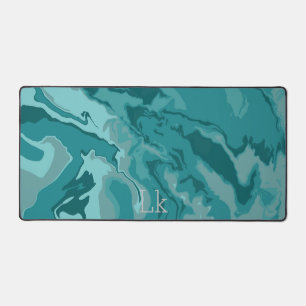 Green Marble Colour Desk Mat