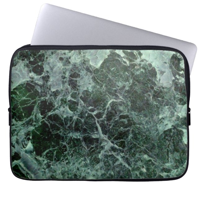 Green marble laptop case (Front)