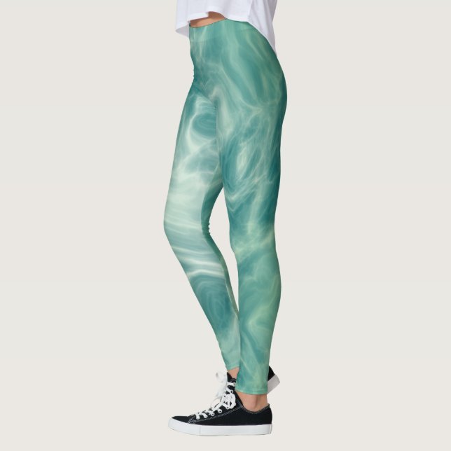 Green Marble Leggings (Left)