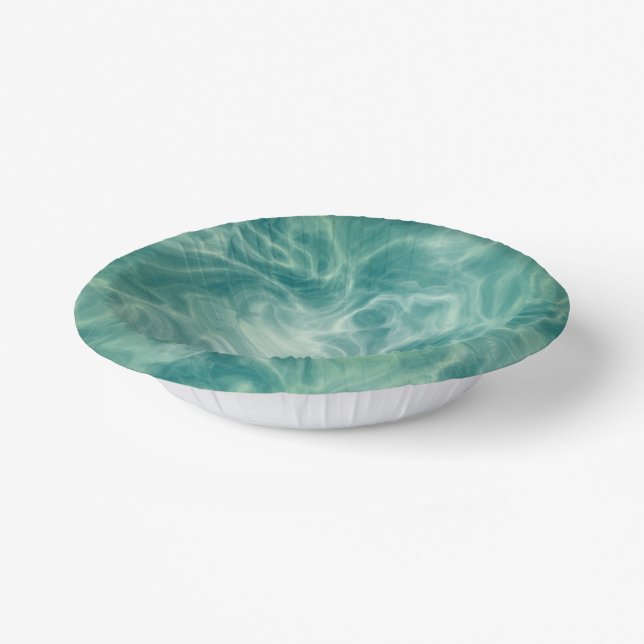 Green Marble   Paper Plate (Angled)
