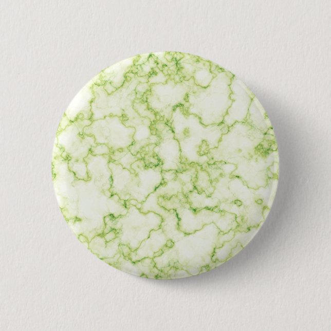 Green Marble Pattern 2 Inch Round Button (Front)