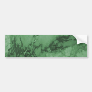 Green Marble Pattern Bumper Sticker