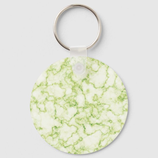 Green Marble Pattern Keychain (Front)