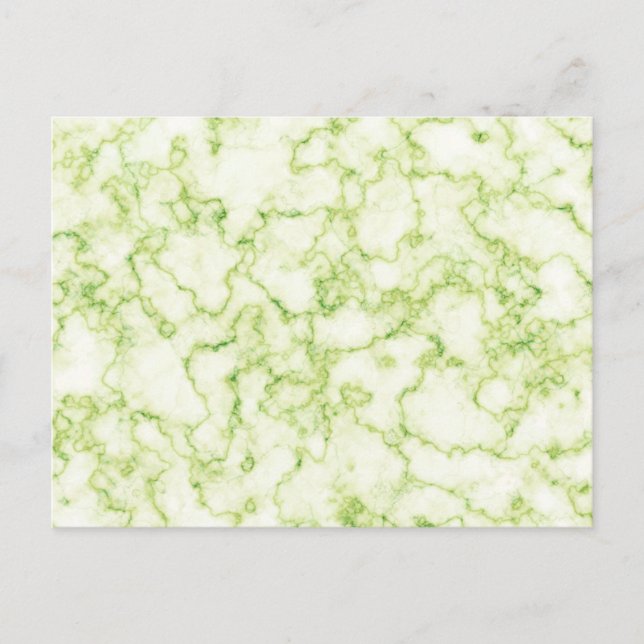 Green Marble Pattern Postcard (Front)