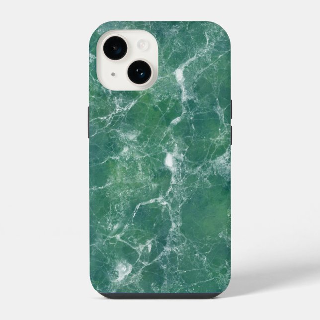 Green Marble Texture iPhone Case (Back)
