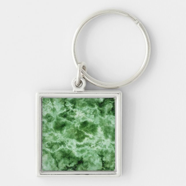 Green Marble Texture Keychain (Front)