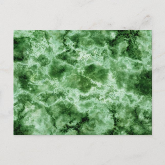 Green Marble Texture Postcard (Front)